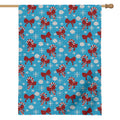 Christmas Party Knitted Pattern Print House Flag
