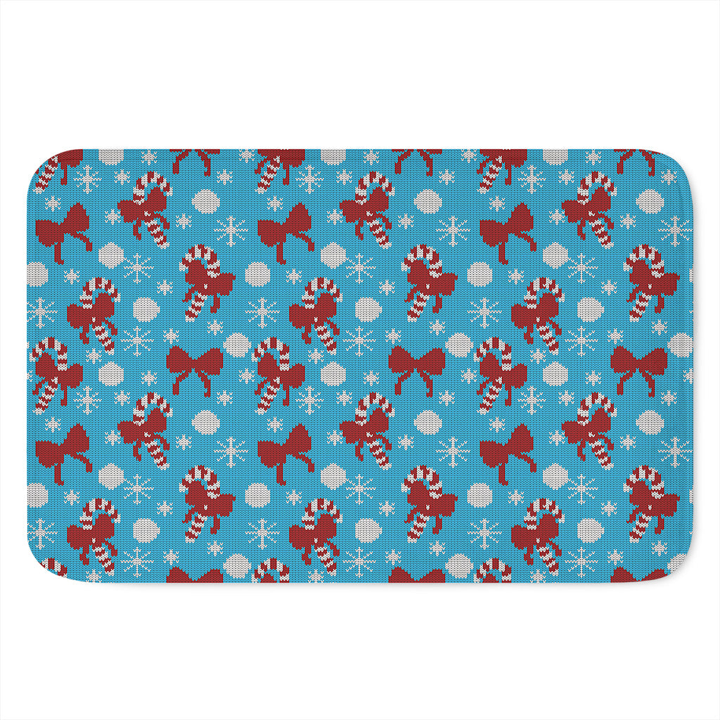 Christmas Party Knitted Pattern Print Indoor Door Mat