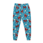 Christmas Party Knitted Pattern Print Jogger Pants