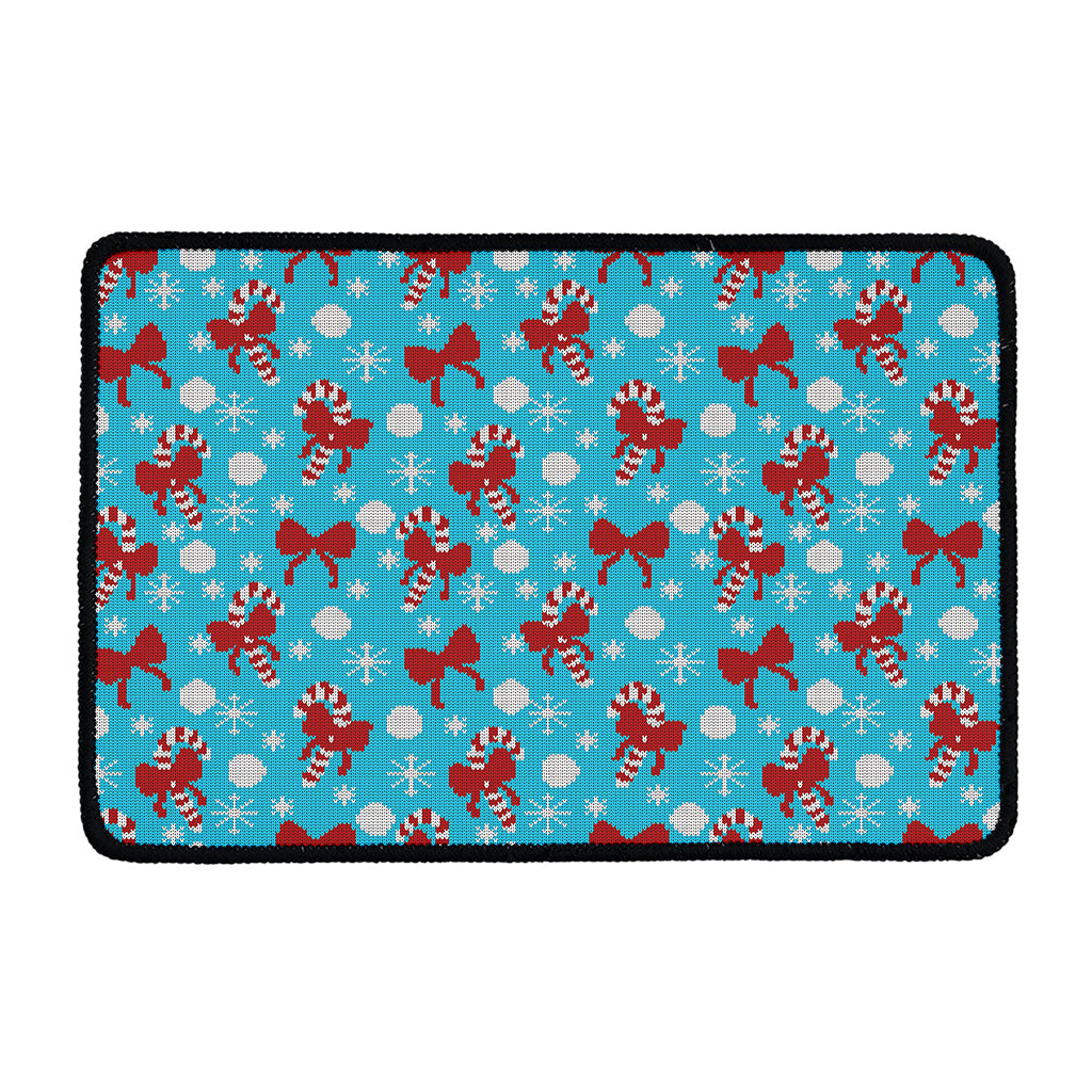 Christmas Party Knitted Pattern Print Kitchen Mat