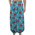 Christmas Party Knitted Pattern Print Lantern Pants