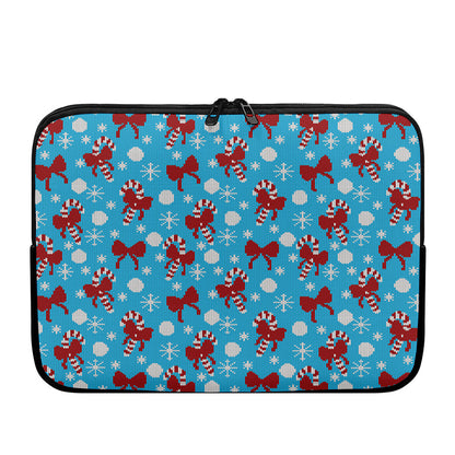 Christmas Party Knitted Pattern Print Laptop Sleeve