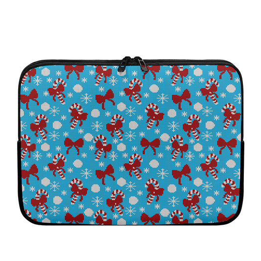 Christmas Party Knitted Pattern Print Laptop Sleeve