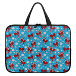 Christmas Party Knitted Pattern Print Laptop Sleeve With Handle