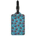 Christmas Party Knitted Pattern Print Luggage Tag