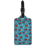 Christmas Party Knitted Pattern Print Luggage Tag