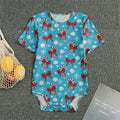 Christmas Party Knitted Pattern Print Men's Bodysuit