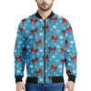 Christmas Party Knitted Pattern Print Men's Bomber Jacket