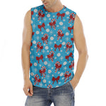 Christmas Party Knitted Pattern Print Men's Fitness Tank Top