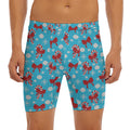 Christmas Party Knitted Pattern Print Men's Long Boxer Briefs