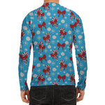 Christmas Party Knitted Pattern Print Men's Long Sleeve Rash Guard