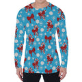 Christmas Party Knitted Pattern Print Men's Long Sleeve T-Shirt