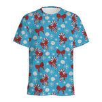 Christmas Party Knitted Pattern Print Men's Sports T-Shirt