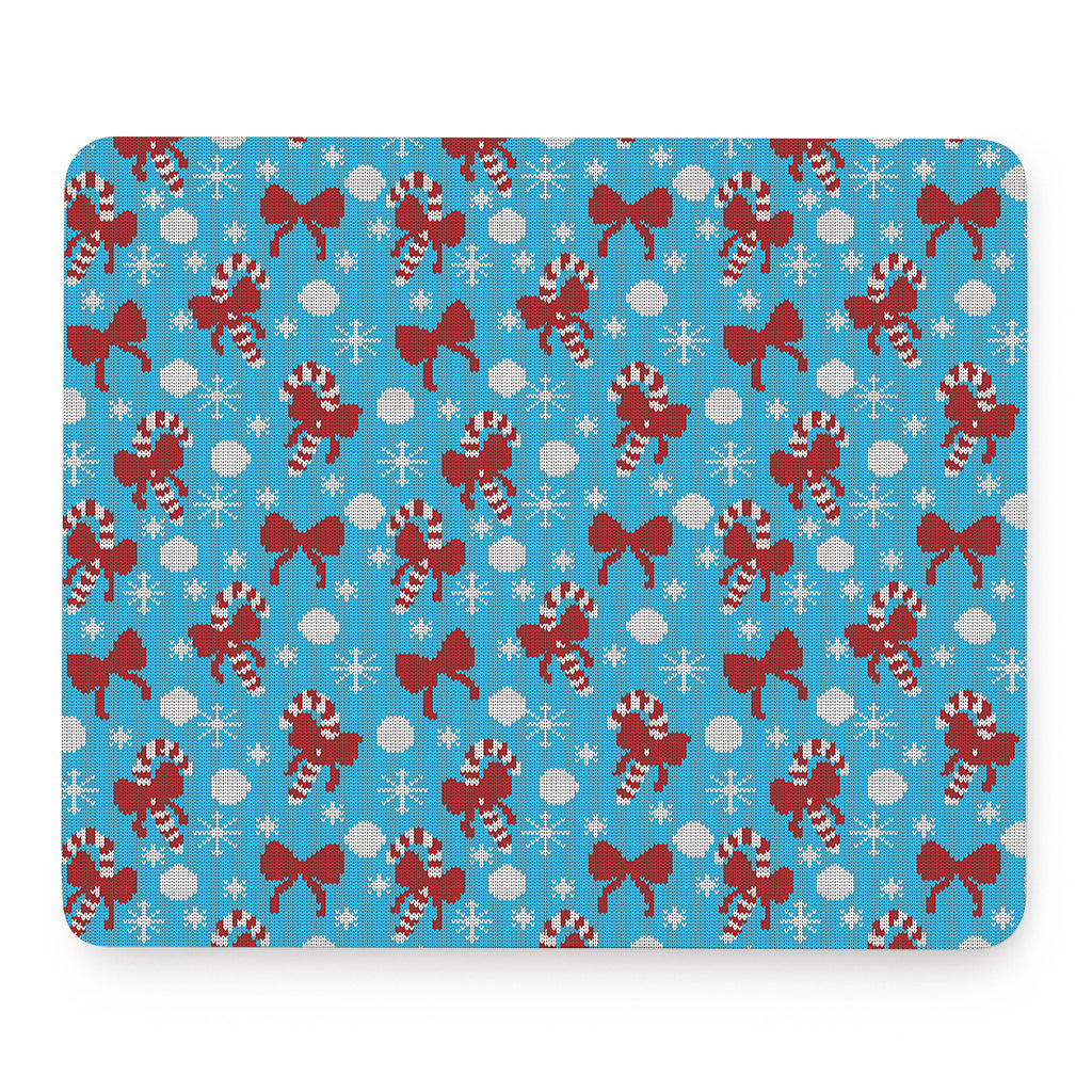 Christmas Party Knitted Pattern Print Mouse Pad