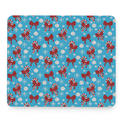 Christmas Party Knitted Pattern Print Mouse Pad