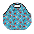 Christmas Party Knitted Pattern Print Neoprene Lunch Bag
