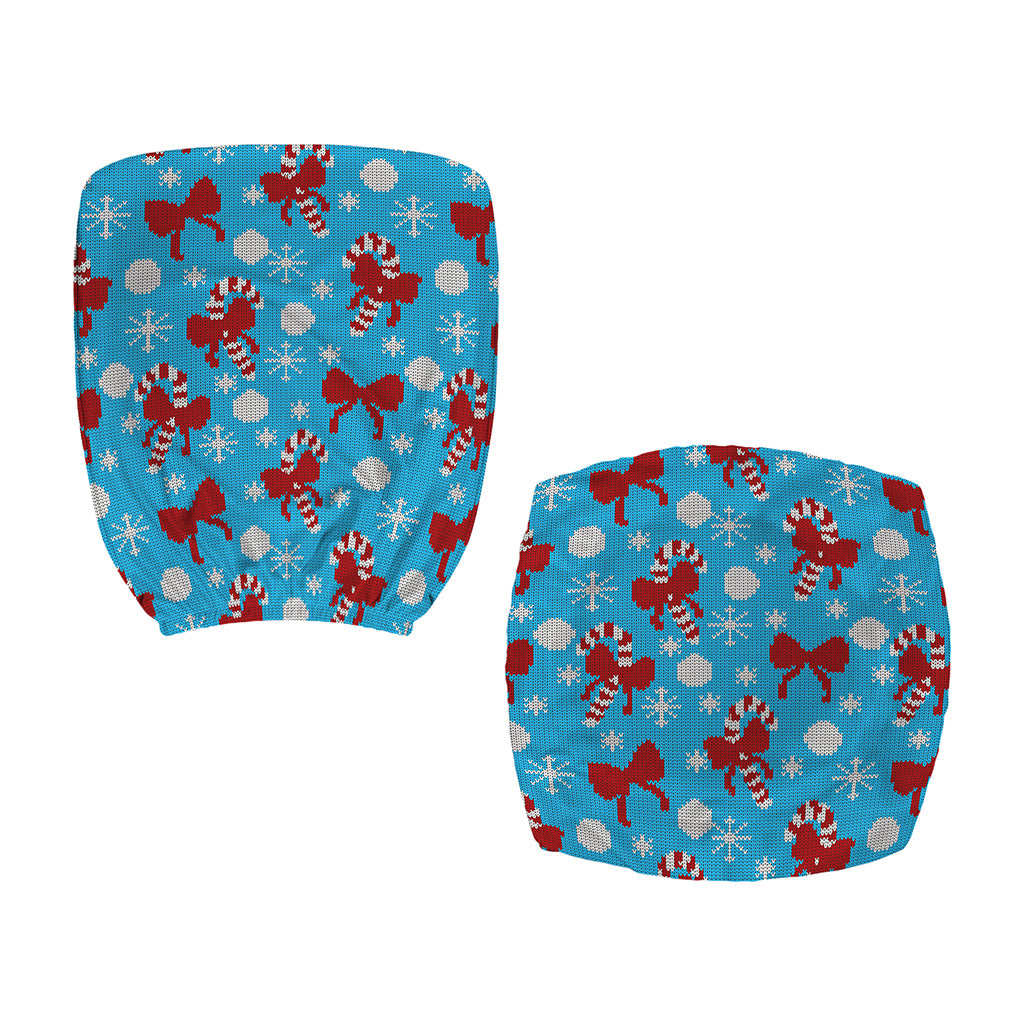 Christmas Party Knitted Pattern Print Office Chair Cover