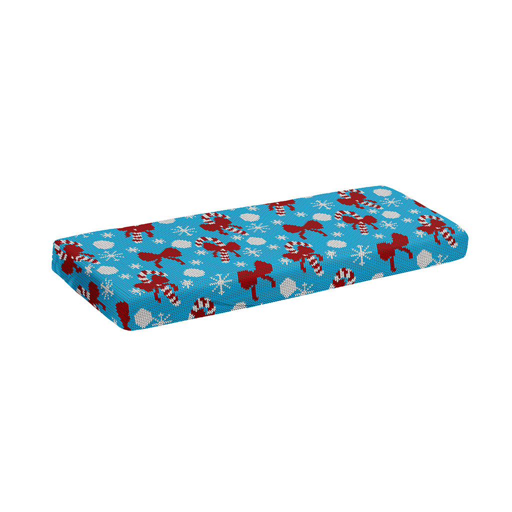 Christmas Party Knitted Pattern Print Piano Keyboard Cover