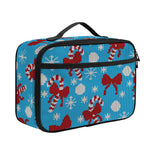 Christmas Party Knitted Pattern Print Portable Lunch Bag