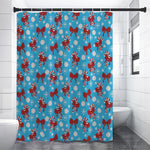 Christmas Party Knitted Pattern Print Premium Shower Curtain