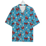 Christmas Party Knitted Pattern Print Rayon Hawaiian Shirt