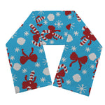Christmas Party Knitted Pattern Print Scarf