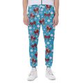 Christmas Party Knitted Pattern Print Joggers