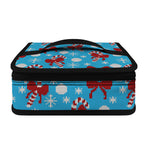 Christmas Party Knitted Pattern Print Small Lunch Bag