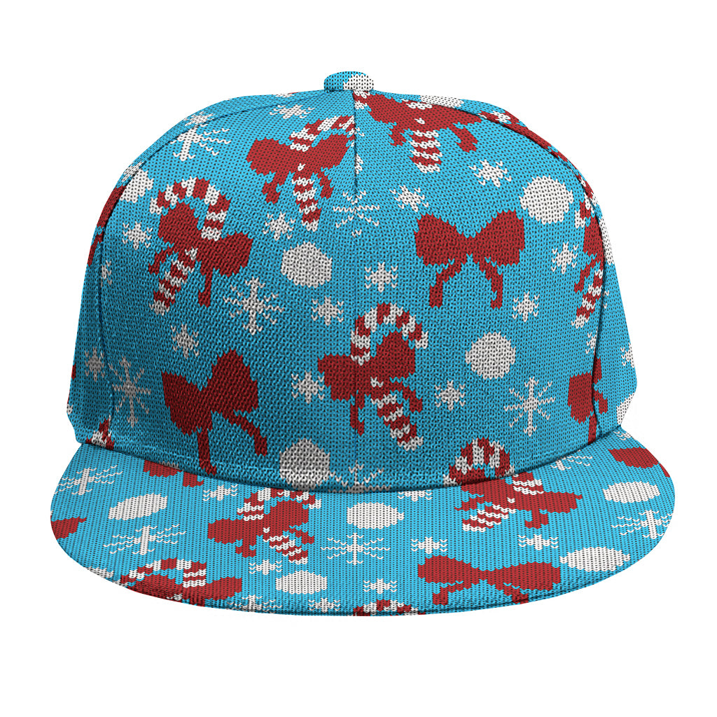 Christmas Party Knitted Pattern Print Snapback Cap