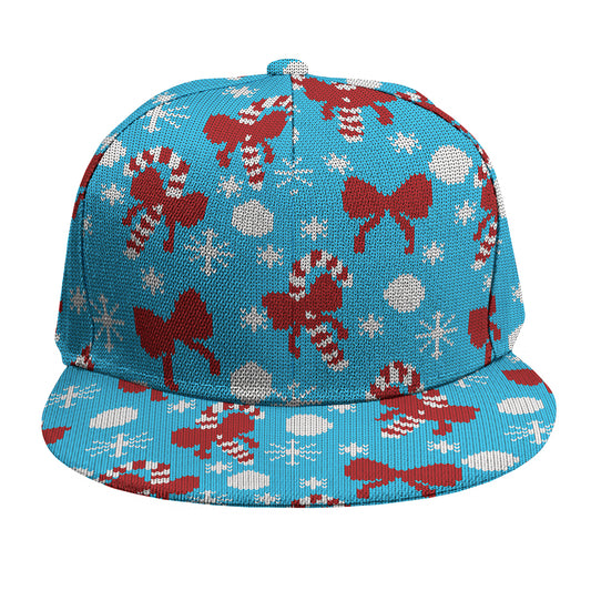 Christmas Party Knitted Pattern Print Snapback Cap