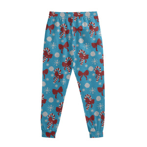 Christmas Party Knitted Pattern Print Sweatpants