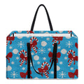 Christmas Party Knitted Pattern Print Utility Tote Bag