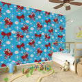 Christmas Party Knitted Pattern Print Wall Sticker