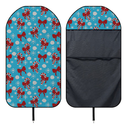 Christmas Party Knitted Pattern Print Waterproof Car Seat Cover