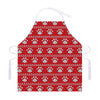 Christmas Paw Knitted Pattern Print Adjustable Apron