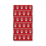 Christmas Paw Knitted Pattern Print Baby Crib Sheet