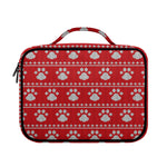 Christmas Paw Knitted Pattern Print Briefcase Bible Bag