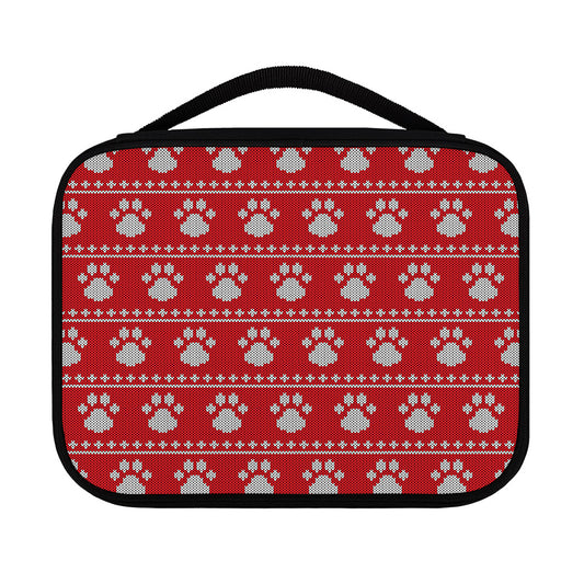 Christmas Paw Knitted Pattern Print Classic Bible Case
