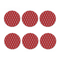 Christmas Paw Knitted Pattern Print Coaster Set