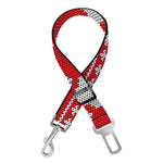 Christmas Paw Knitted Pattern Print Dog Seat Belt