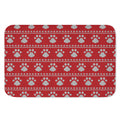 Christmas Paw Knitted Pattern Print Indoor Door Mat