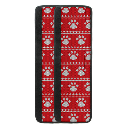 Christmas Paw Knitted Pattern Print Refrigerator Handle Covers