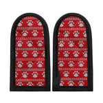 Christmas Paw Knitted Pattern Print Skillet Handle Cover