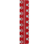 Christmas Paw Knitted Pattern Print Table Runner