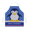 Christmas Penguin Knitted Print Adjustable Apron