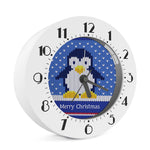 Christmas Penguin Knitted Print Alarm Clock