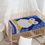 Christmas Penguin Knitted Print Baby Crib Sheet
