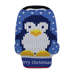 Christmas Penguin Knitted Print Baby Seat Cover
