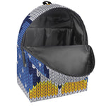 Christmas Penguin Knitted Print Backpack