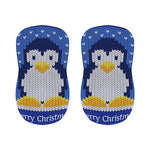 Christmas Penguin Knitted Print Bar Stool Covers
